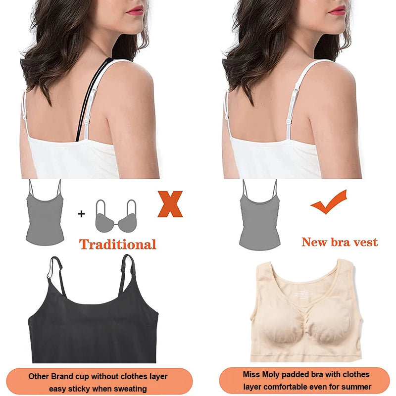 Tank Tops with Built-in Padded Bra