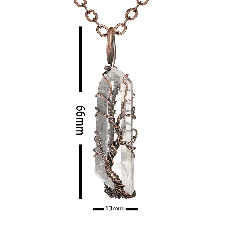 Copper Wire Pendant Necklace