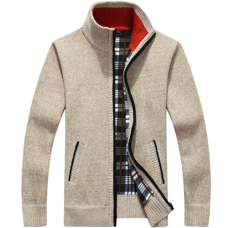 Stylish Men's Zipper Knitwear