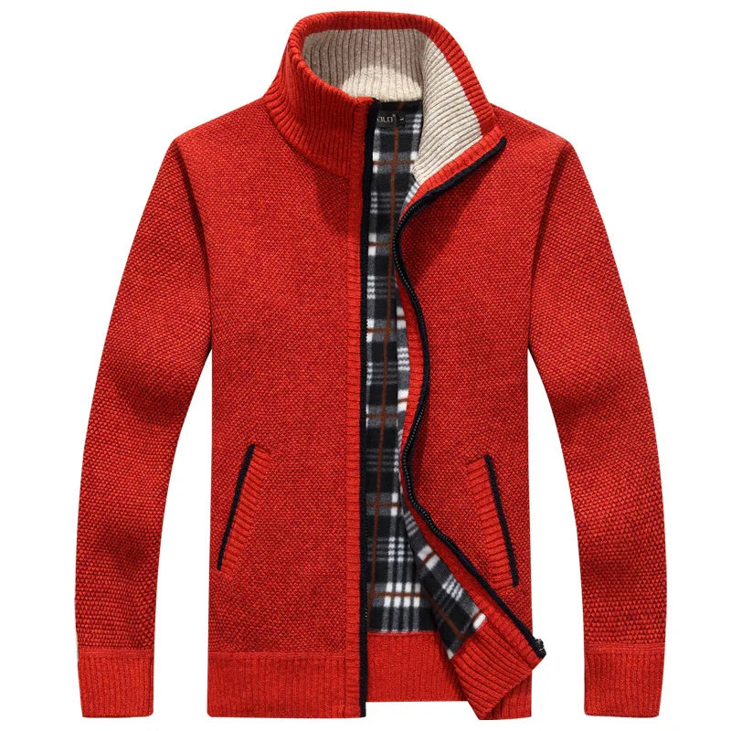 Stylish Men's Zipper Knitwear