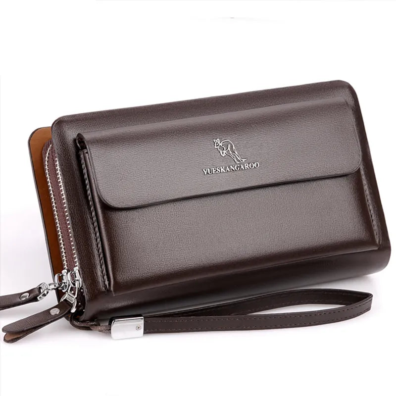 Fashionable Leather Men's Clutch Bag