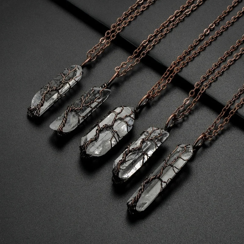 Copper Wire Pendant Necklace