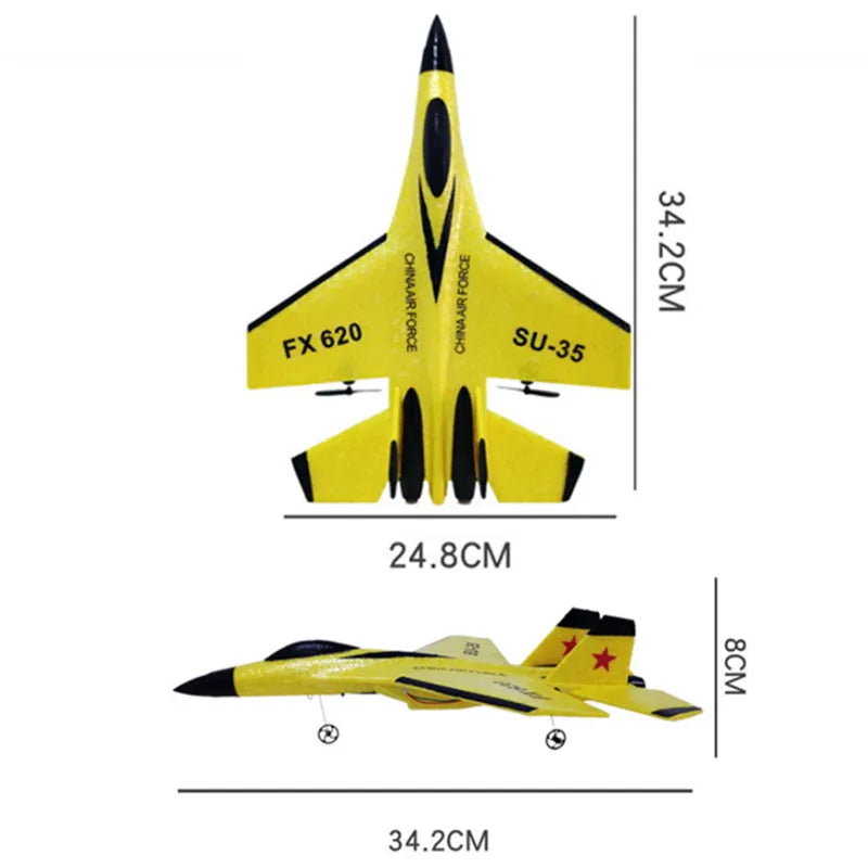 RC Plane SU-35 with LED Lights