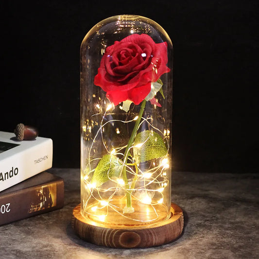Galaxy Rose Artificial Flowers Lamp