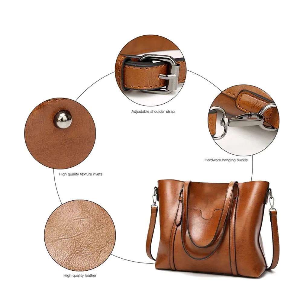 Luxurious Leather Shoulder Bag