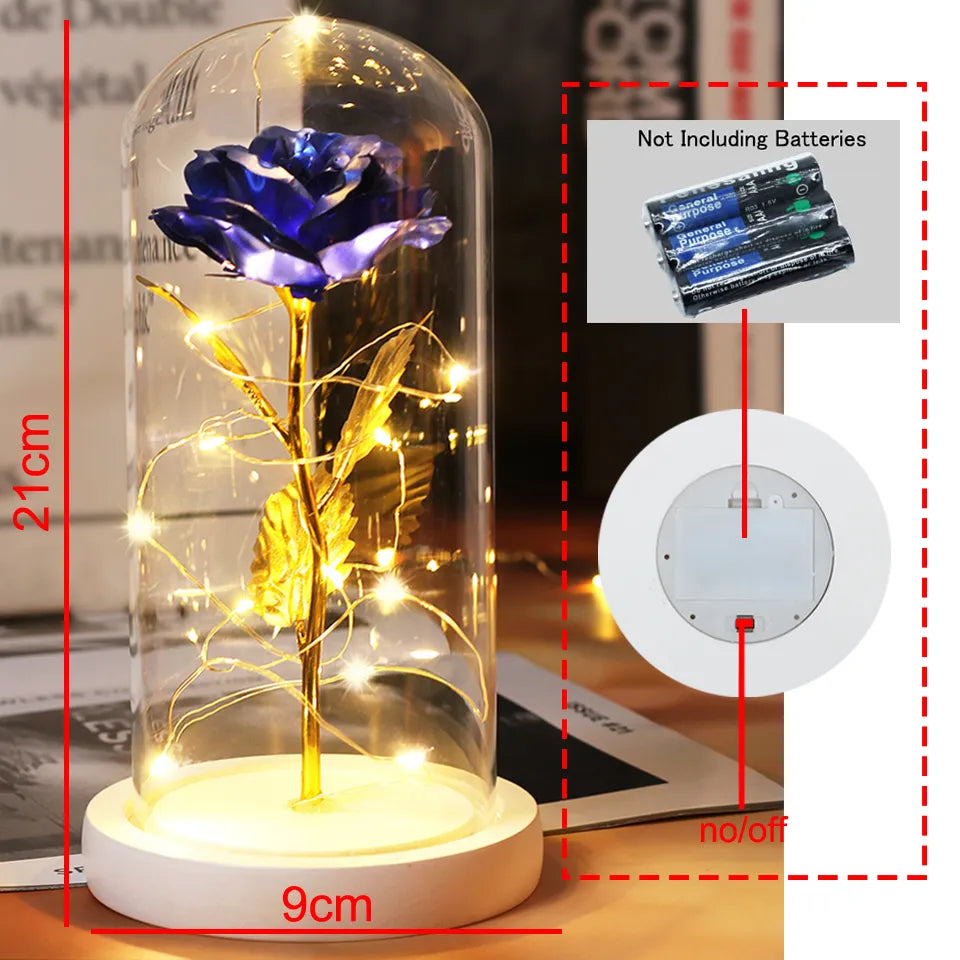 Galaxy Rose Artificial Flowers Lamp