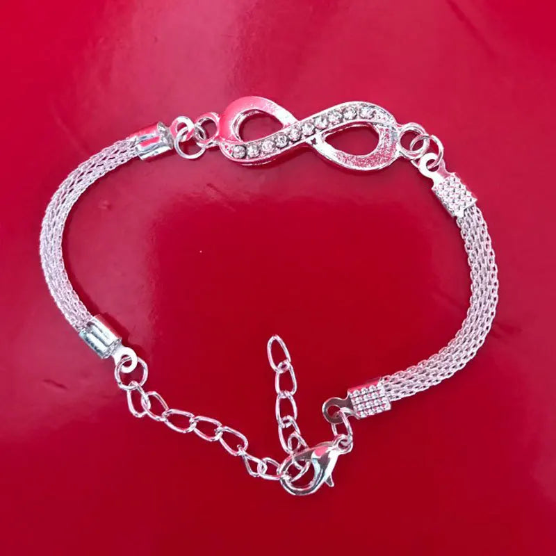 8 Shape Crystal Inlay Bracelet