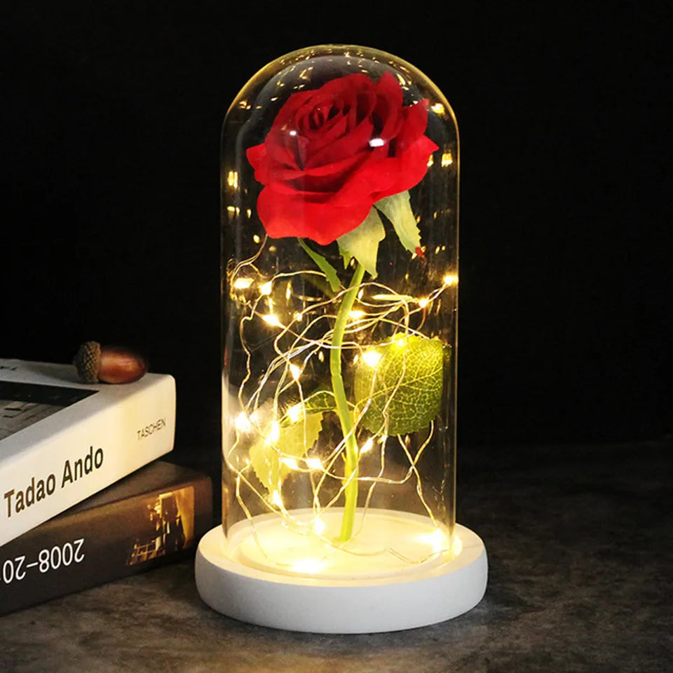 Galaxy Rose Artificial Flowers Lamp