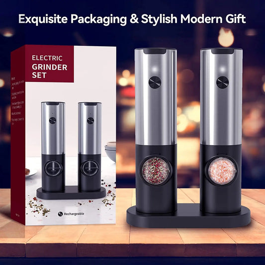 USB Rechargeable Electric Salt and Pepper Grinder