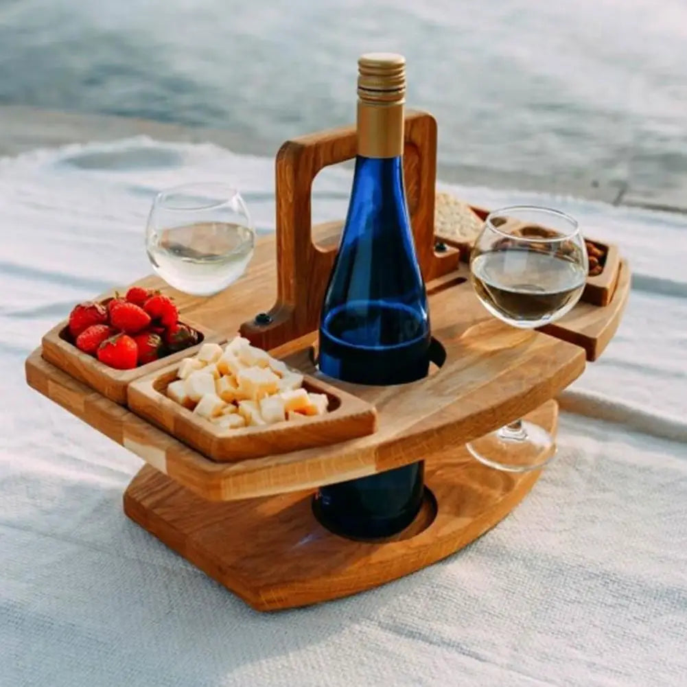 Portable Outdoor Folding Wine Table