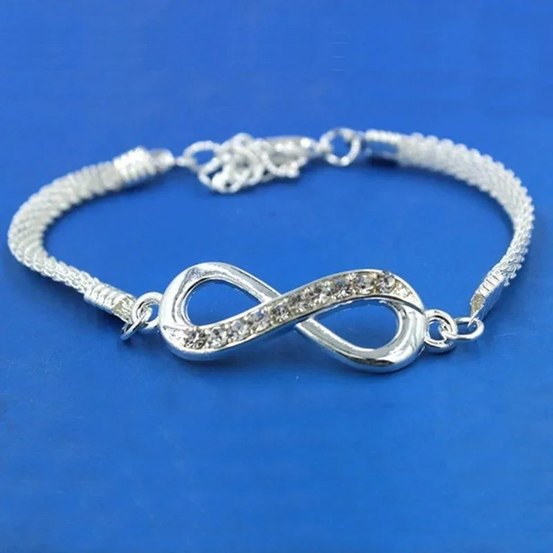 8 Shape Crystal Inlay Bracelet