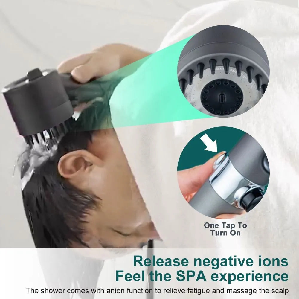 4-in-1 High Pressure Handheld Shower Head