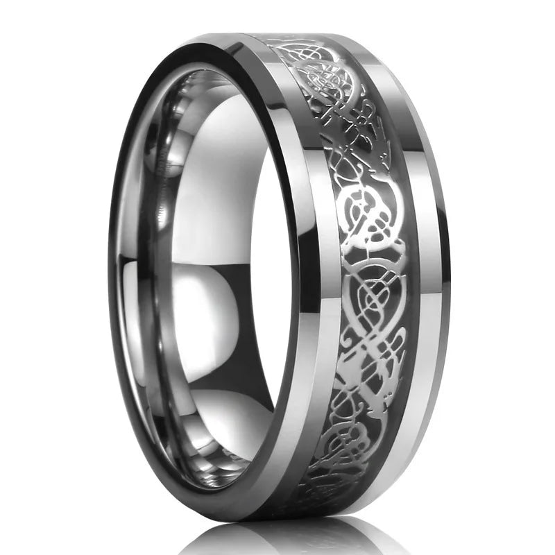 Stainless Steel Celtic Dragon Ring