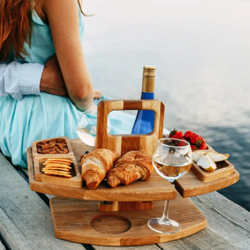 Portable Outdoor Folding Wine Table